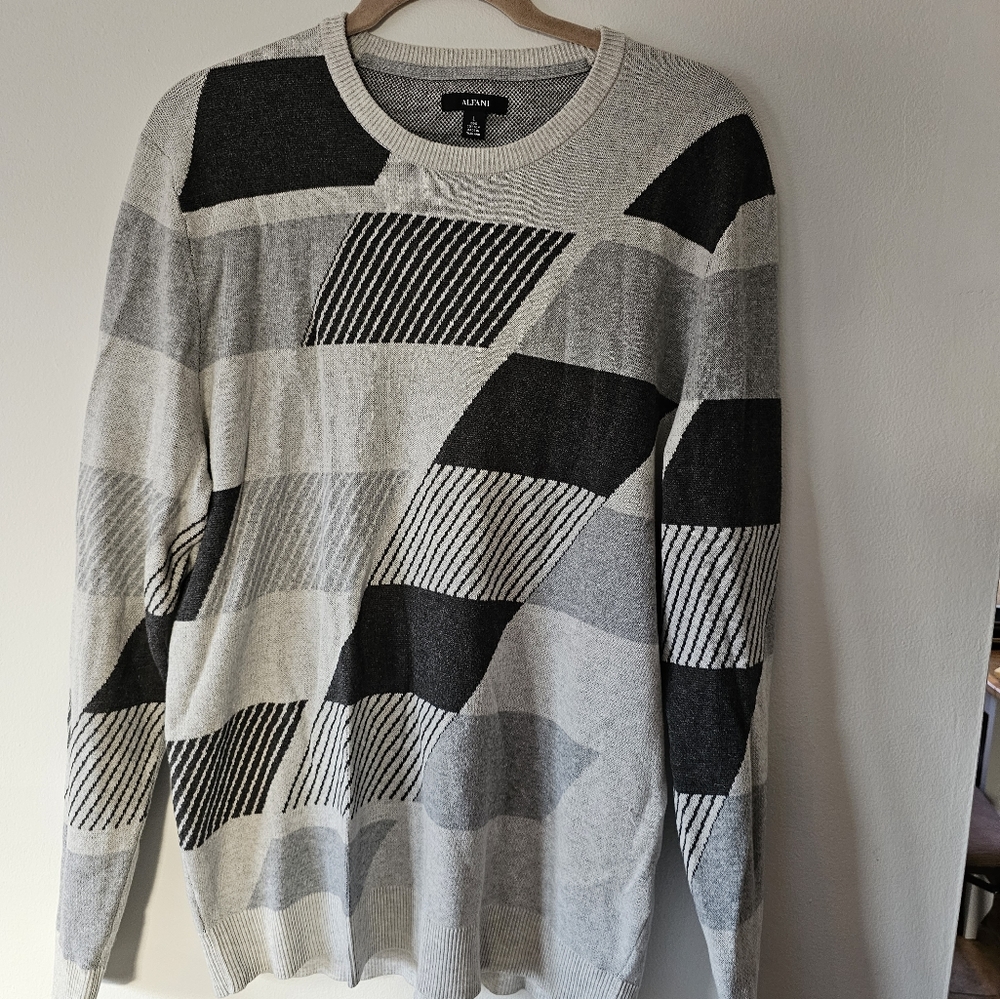 Alfani Grey Crew Neck Sweater